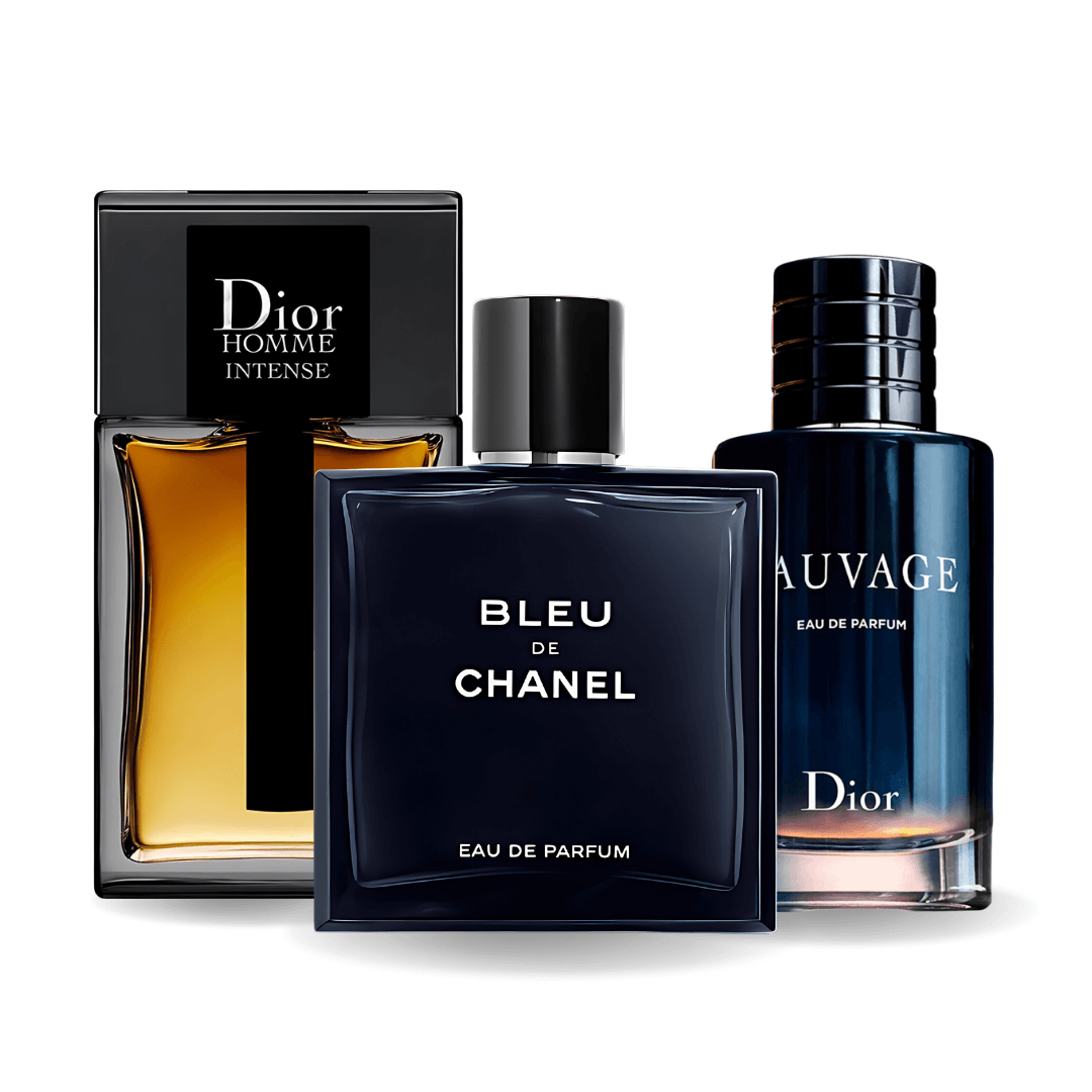 Sada 3 Parfémů | Sauvage · Bleu de Chanel · Dior Homme Intense
