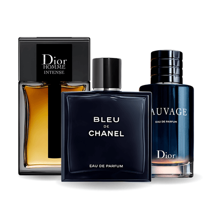 Sada 3 Parfémů | Sauvage · Bleu de Chanel · Dior Homme Intense