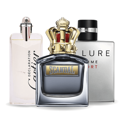 Sada 3 Parfémů | Allure Homme Sport · Scandal · Cartier Declaration