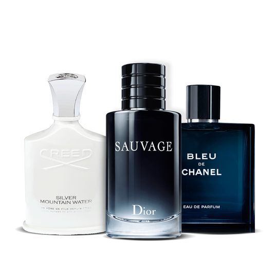 Sada 3 Parfémů | Creed Silver · Sauvage · Bleu de Chanel
