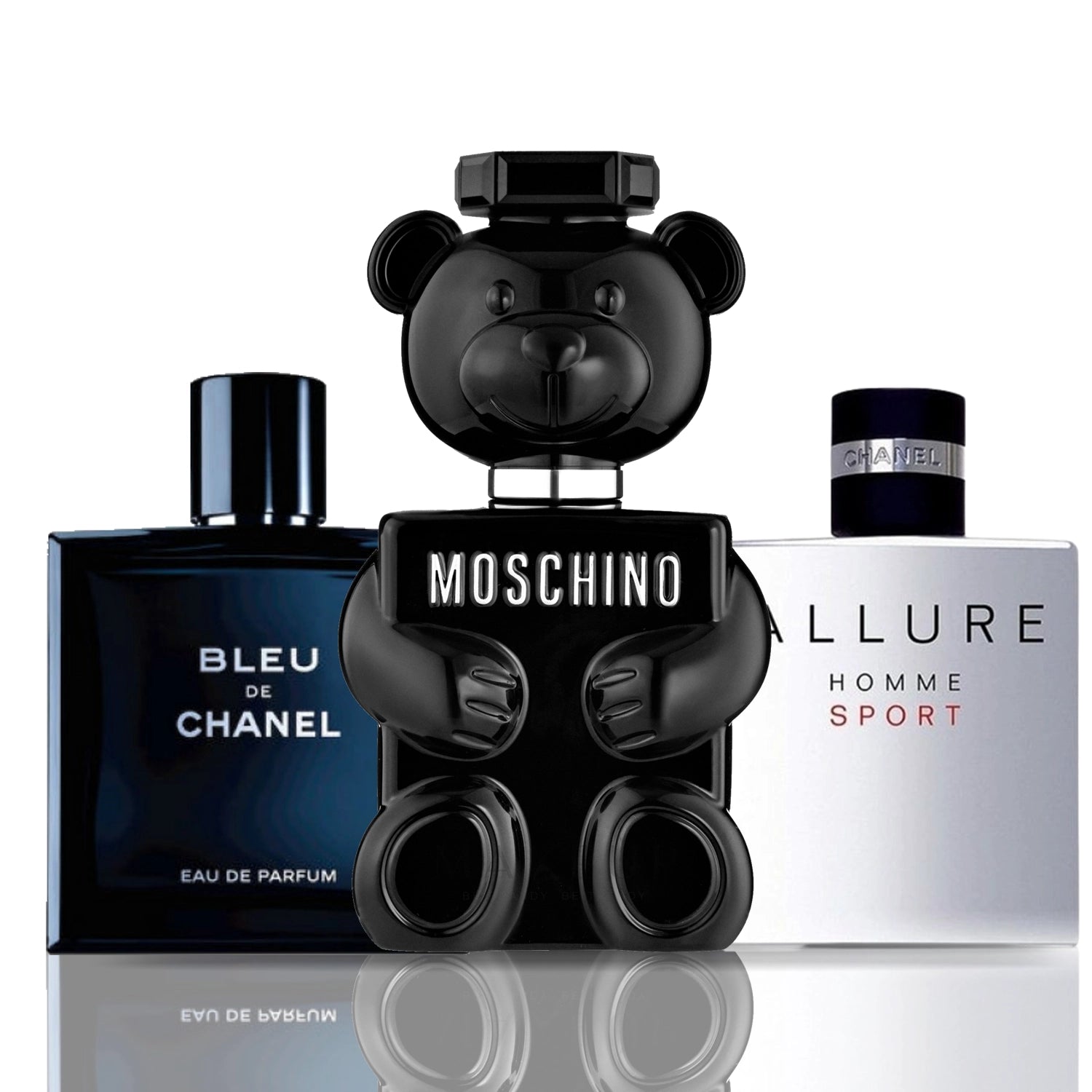 Sada 3 Parfémů | Toy Boy · Bleu de Chanel · Allure Homme Sport